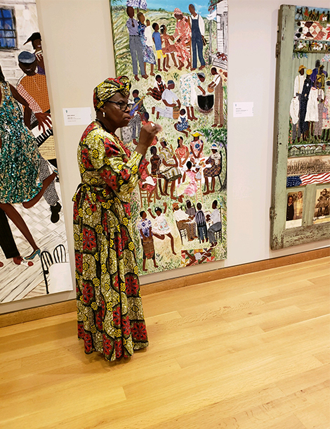 Nellie Ashford at the Mint Museum, Charlotte, NC February 2019